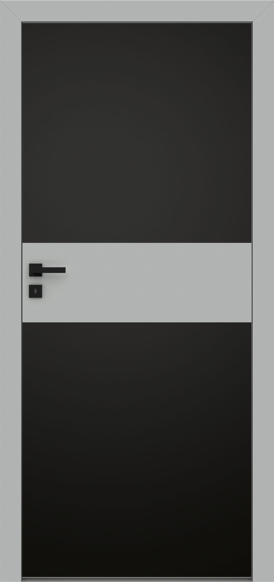 Dre Drzwi Wewnętrzne Pełne Rivia 10 Okleina Jasna Szara Mat