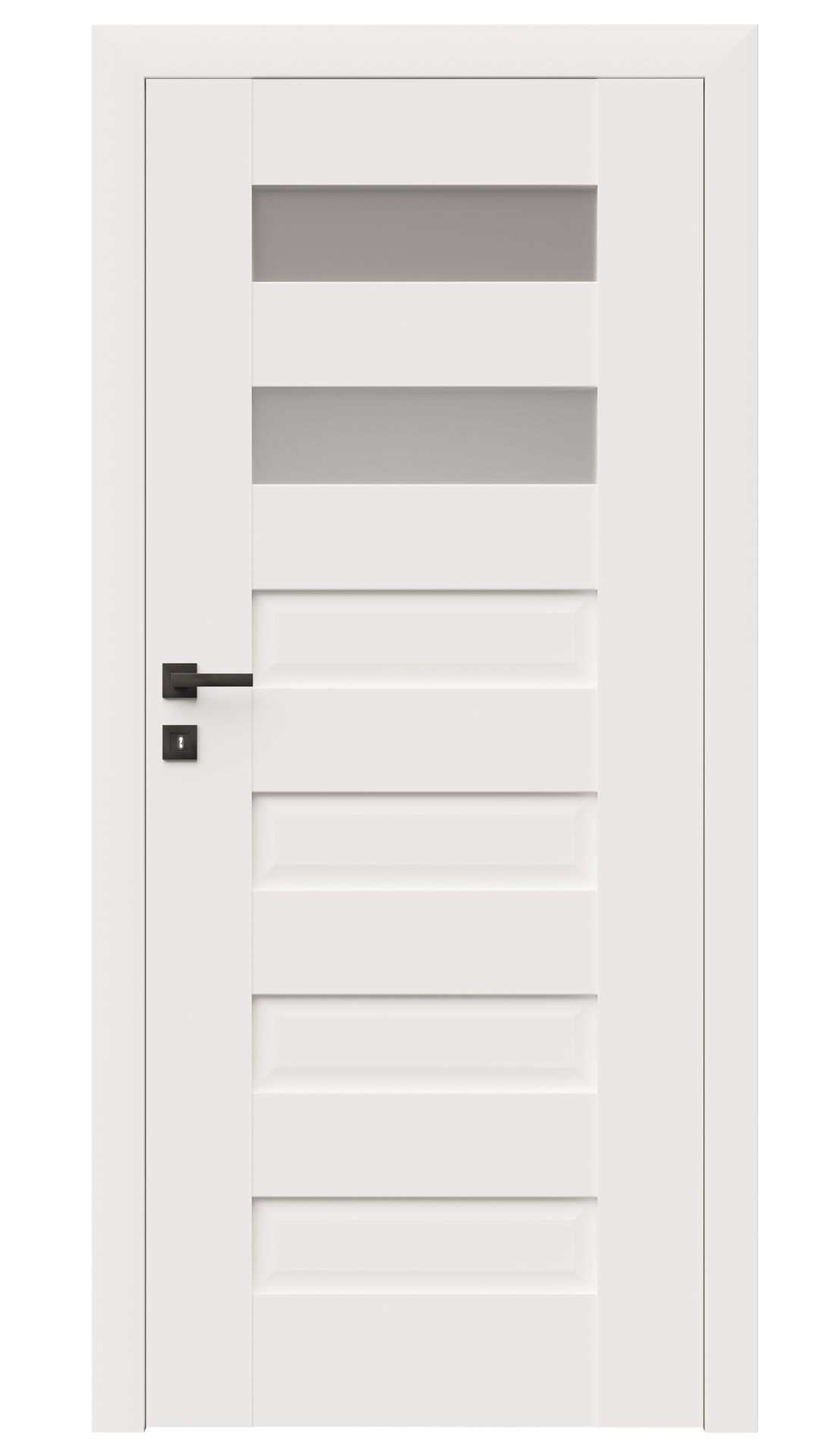 Dre Drzwi Wewnętrzne Z Szybą Scala B2 Okleina Biała Mat