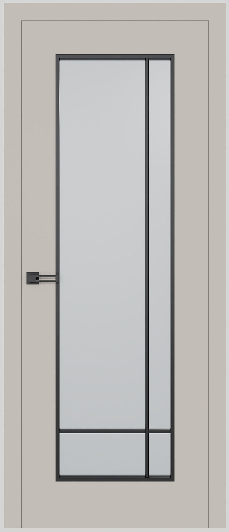 Dre Drzwi Wewnętrzne Bezprzylgowe Z Szybą Soho 1 Kaszmir Mat