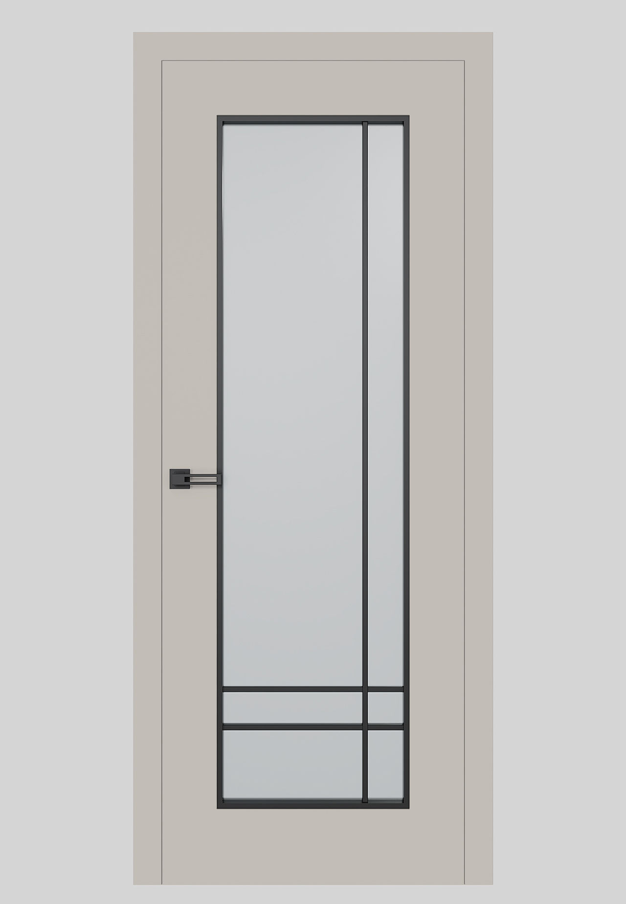 Dre Drzwi Wewnętrzne Bezprzylgowe Z Szybą Soho 2 Kaszmir Mat