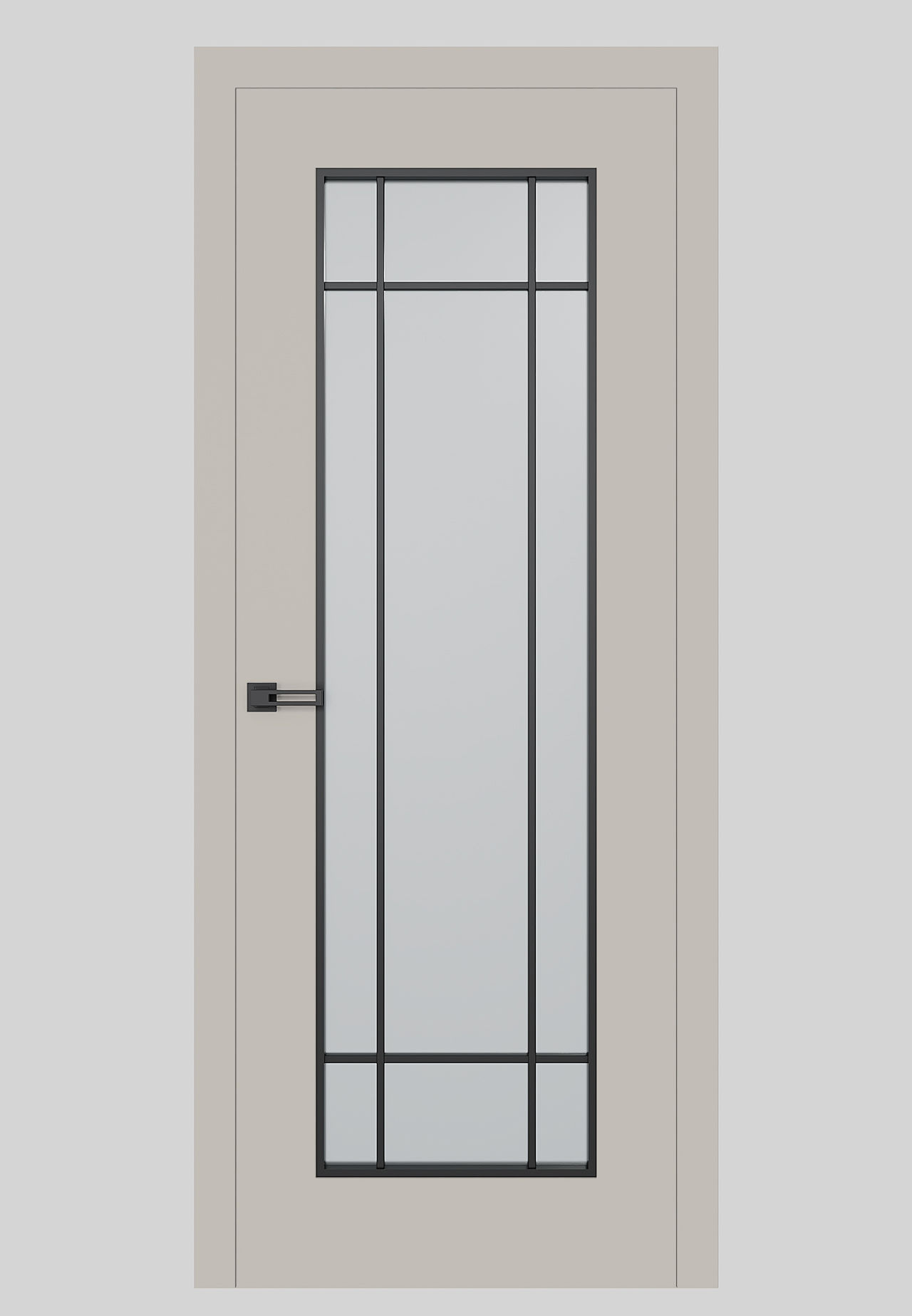 Dre Drzwi Wewnętrzne Bezprzylgowe Z Szybą Soho 3 Kaszmir Mat