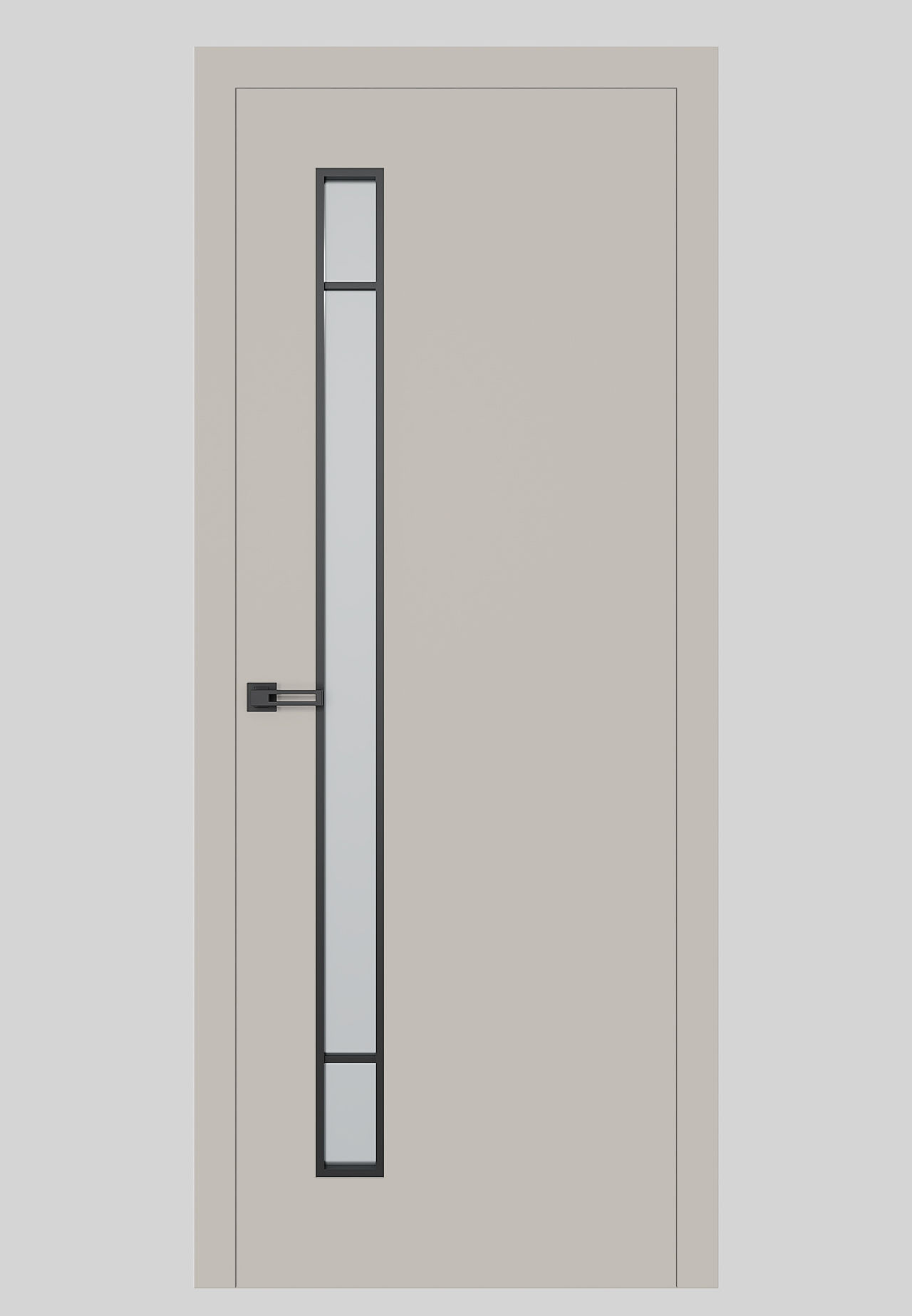 Dre Drzwi Wewnętrzne Bezprzylgowe Z Szybą Soho 4 Kaszmir Mat