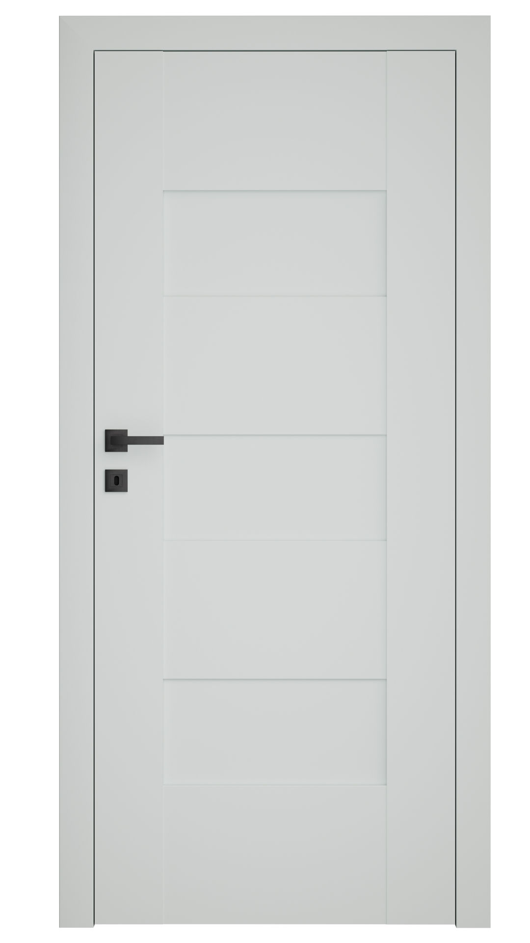 Dre Drzwi Wewnętrzne Pełne Solte 1 Okleina Jasna Szara Mat