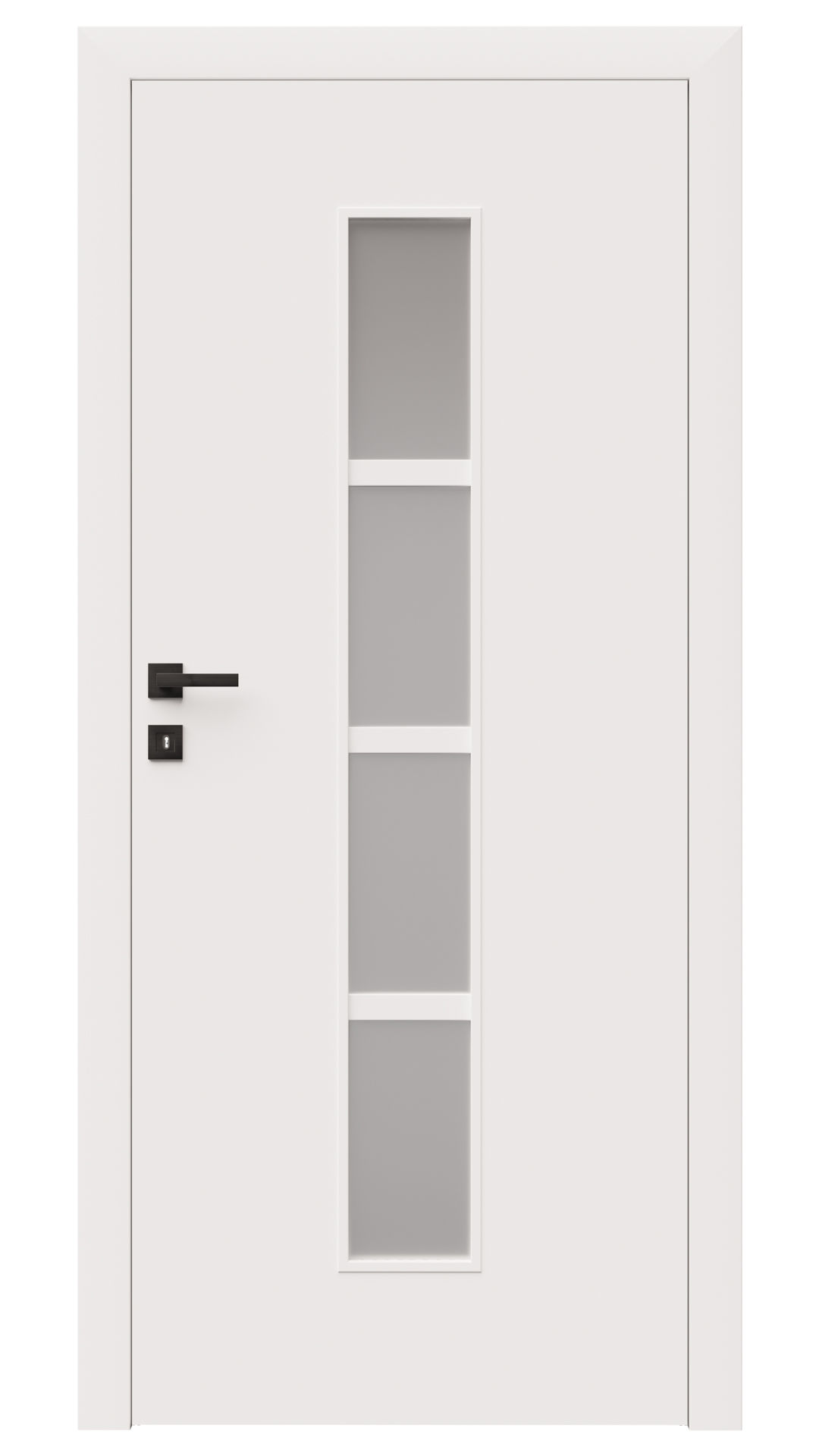 Dre Drzwi Wewnętrzne Z Szybą Arte 50 Okleina Biała Mat