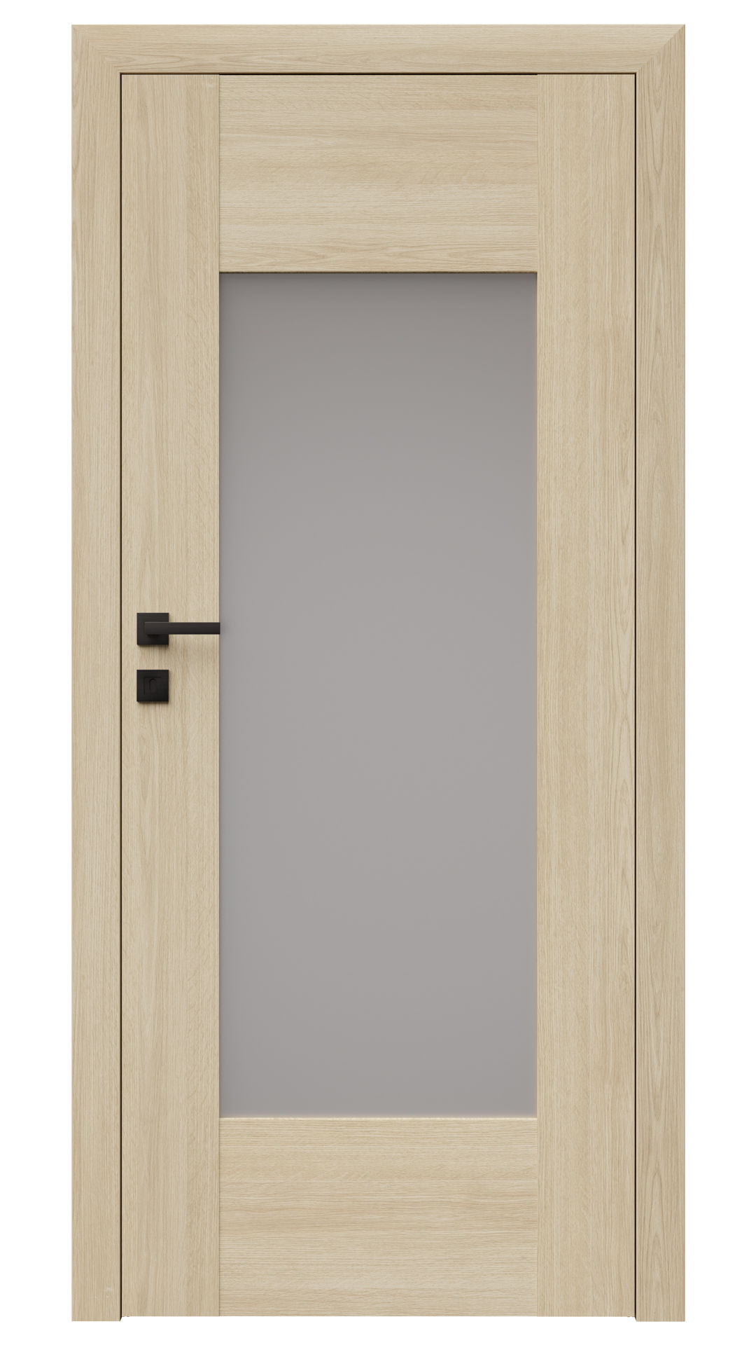 Dre Drzwi Wewnętrzne Poziome Szyby Auri 4 Okleina Dąb Piaskowy