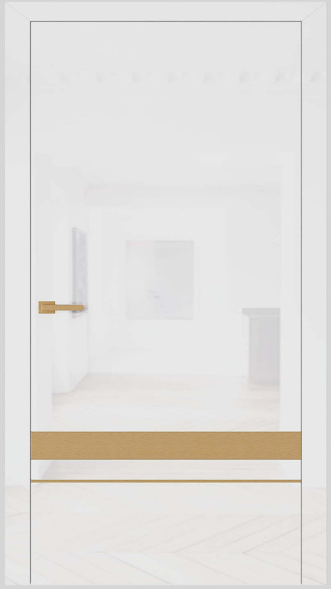 Dre Drzwi Wewnętrzne Bezprzylgowe Pełne City Połysk 1 Bianco