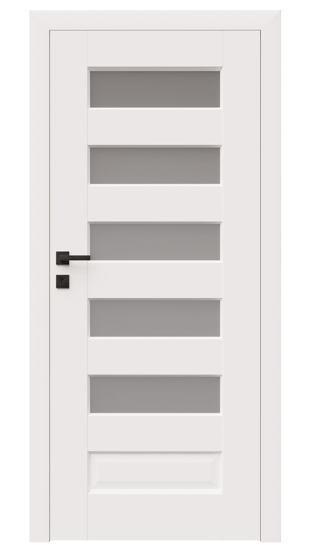 Dre Drzwi Wewnętrzne Z Szybą Elsa B5 Okleina Biała Mat