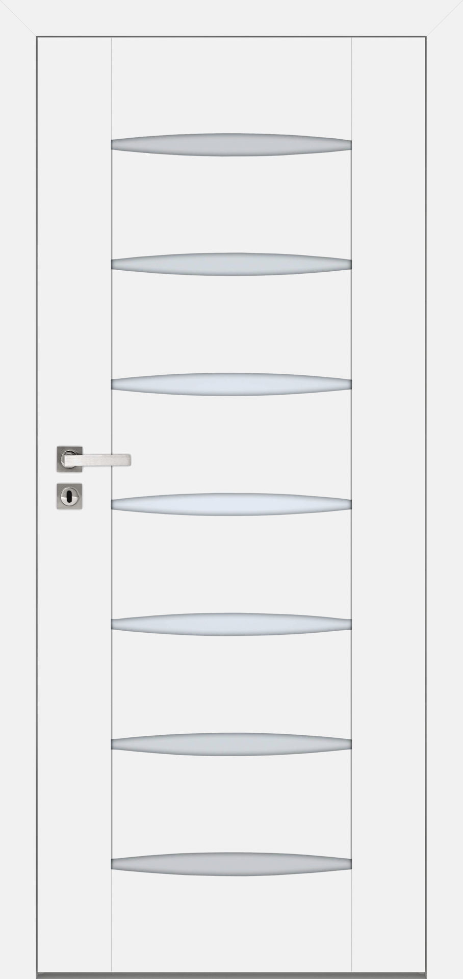 Dre Drzwi Wewnętrzne Z Szybą Ena 0 Okleina Biała Mat