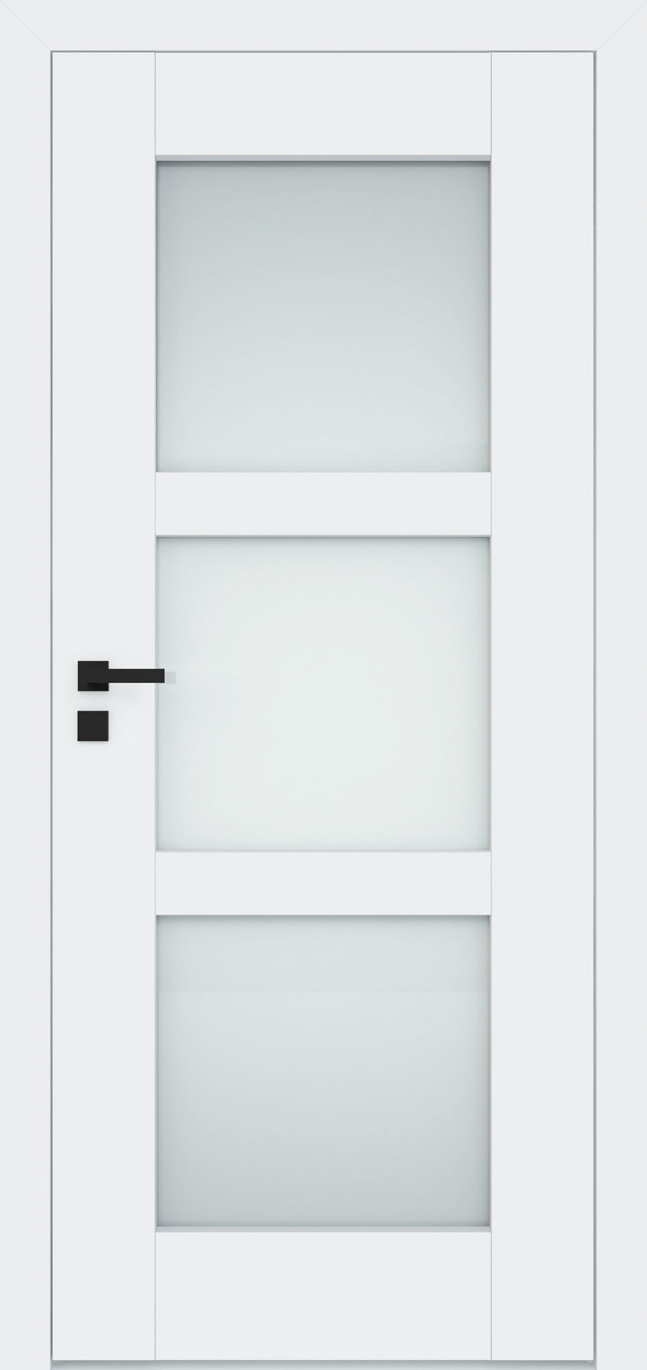 Dre Drzwi Wewnętrzne Z Szybą Estra 4 Okleina Biała Mat