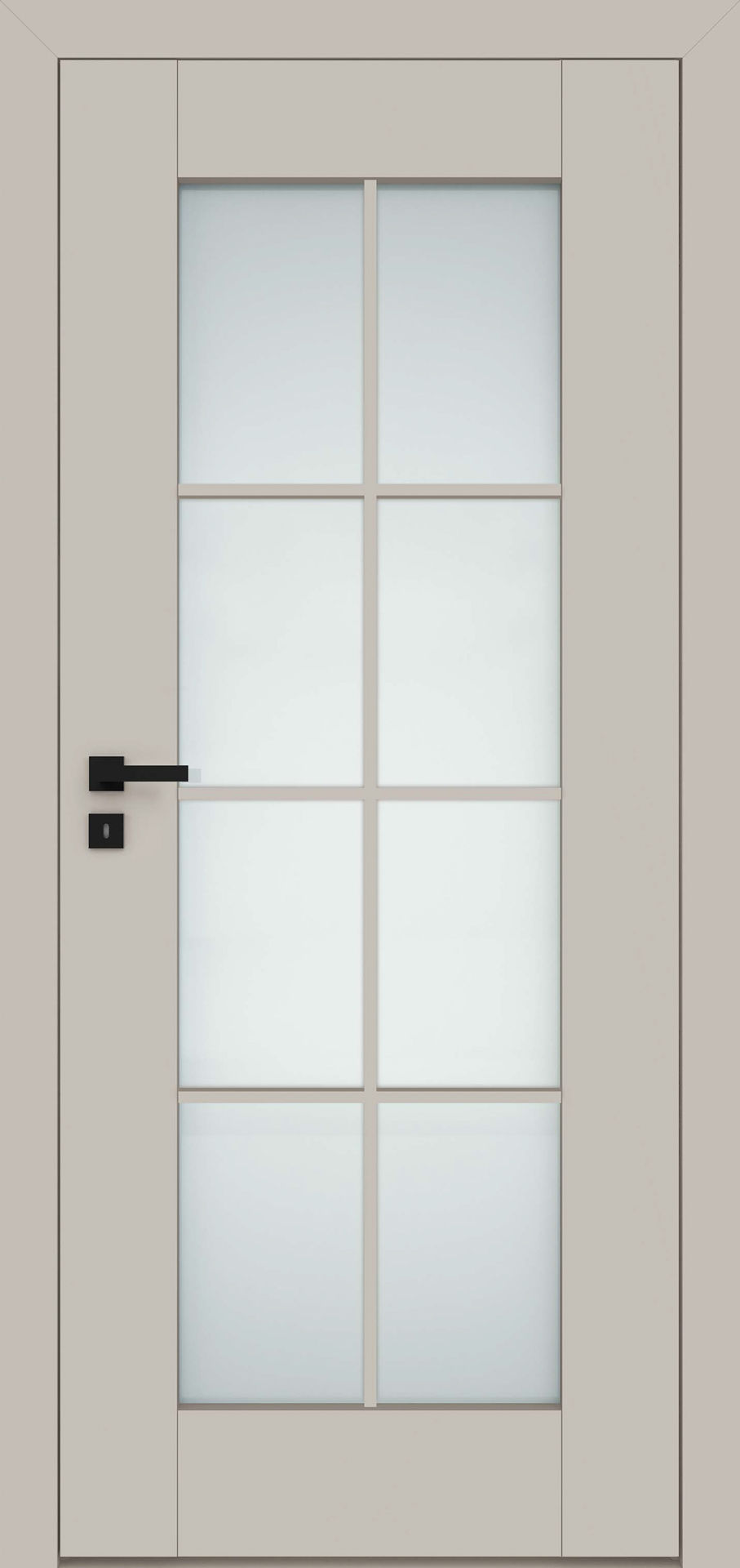 Dre Drzwi Wewnętrzne Z Szybą Estra 13 Okleina Kaszmir Mat