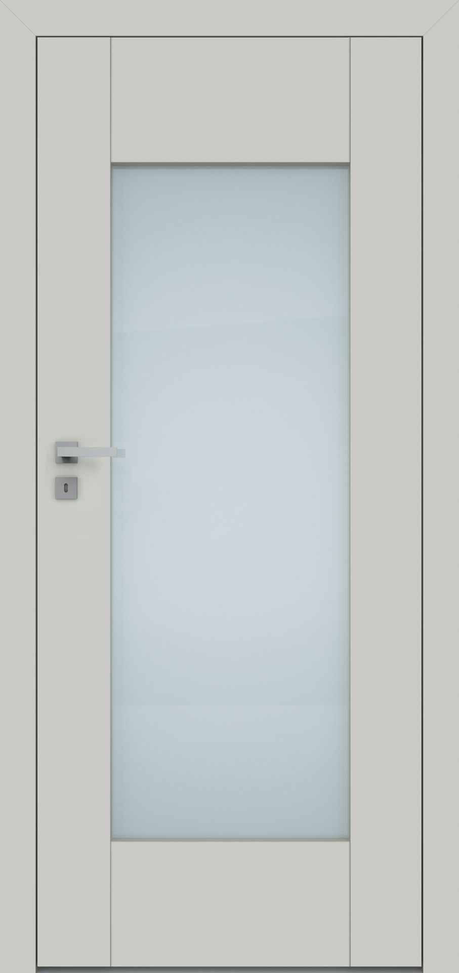 Dre Drzwi Wewnętrzne Z Szybą Even 3 Lakier Popielaty