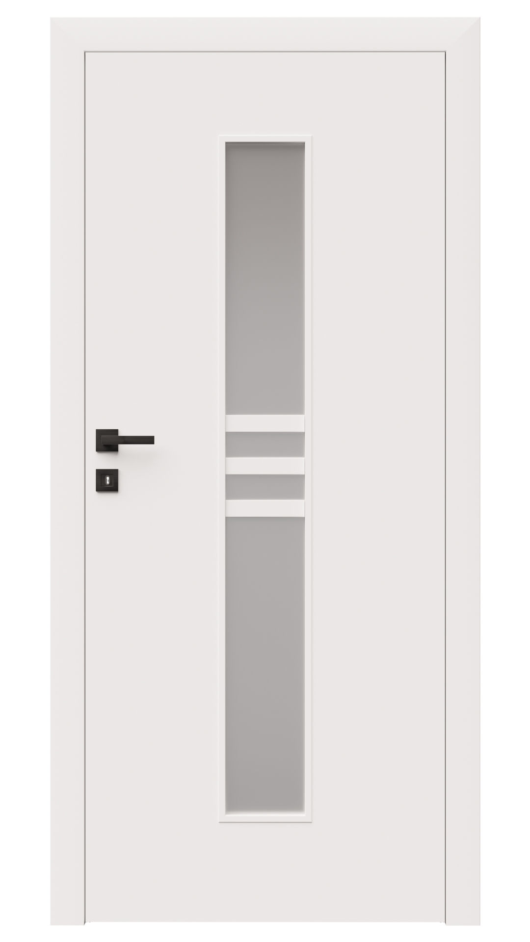 Dre Drzwi Wewnętrzne Z Szybą Arte 40 Okleina Biała Mat