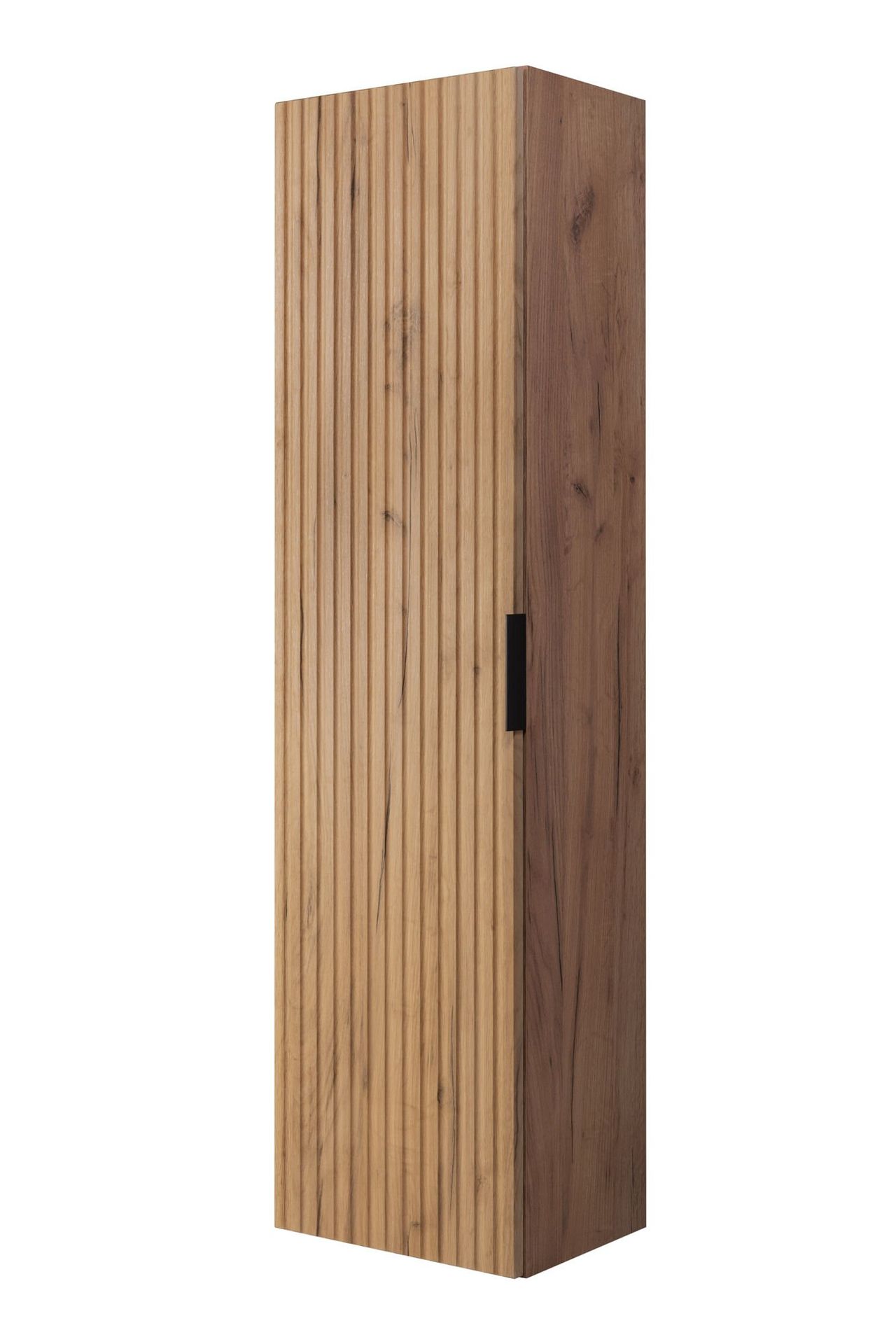 Słupek łazienkowy Rodan Flow 35x136x25 cm dąb craft złoty