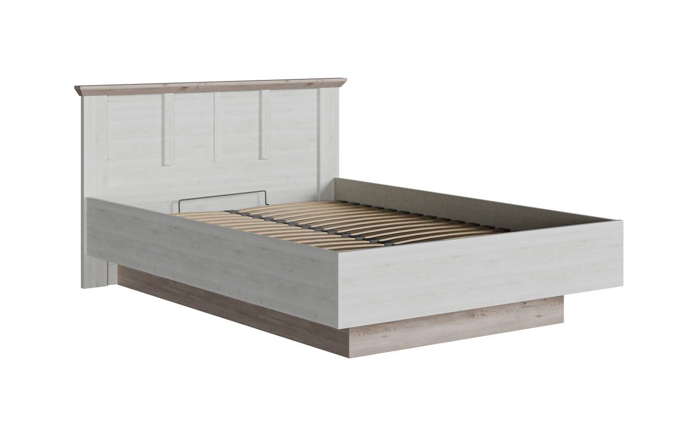Łóżko Haven 140X200 Tiql4142-L18 Dąb Śnieżny / Dąb Nelson