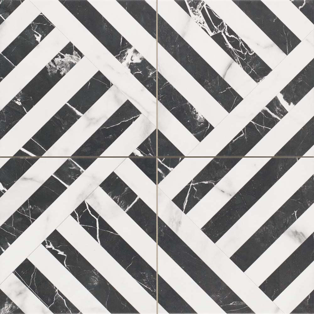 Realonda Gres Gatsby Black&White Mat 44X44