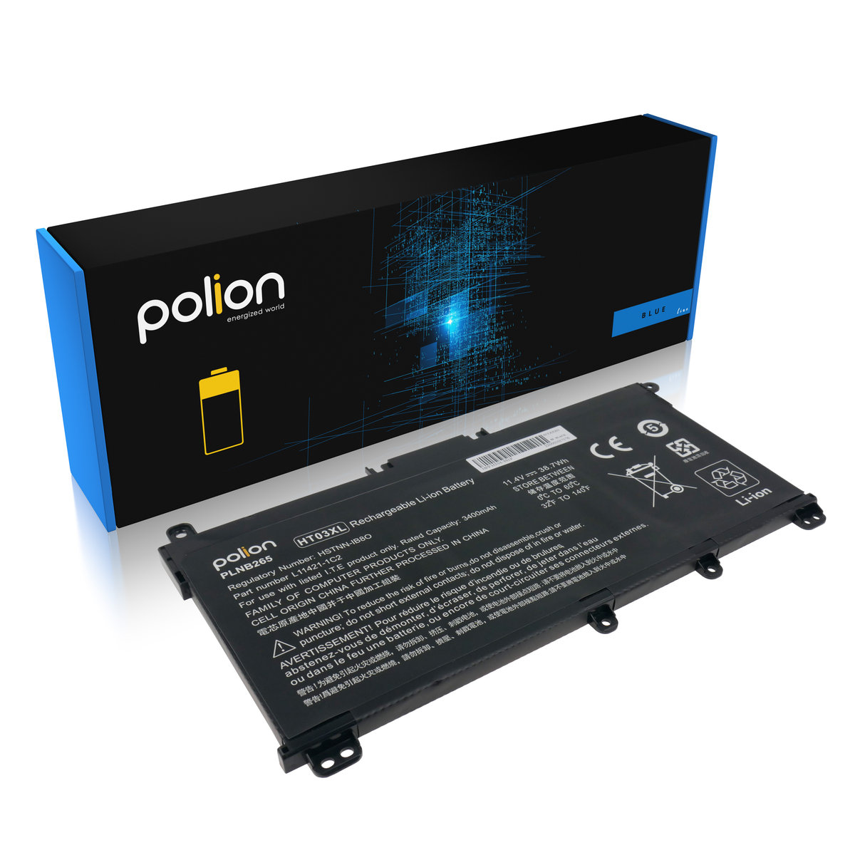 Bateria HT03XL L11421-2C2 do laptopa HP