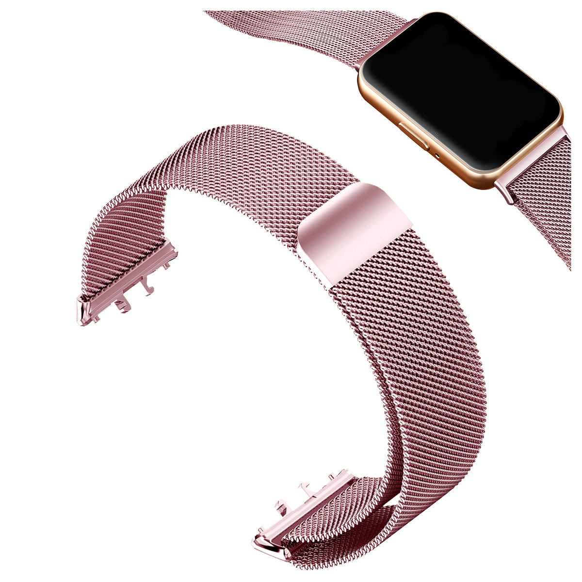 Pasek magnetyczny do Samsung Galaxy Fit 3 opaska do zegarka smartwatcha (Różowy)