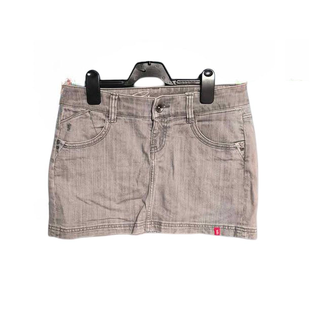 ESPRIT Spódnica Mini Stylowa Krótka Jeansowa Dżinsowa Szara Rozmiar 36