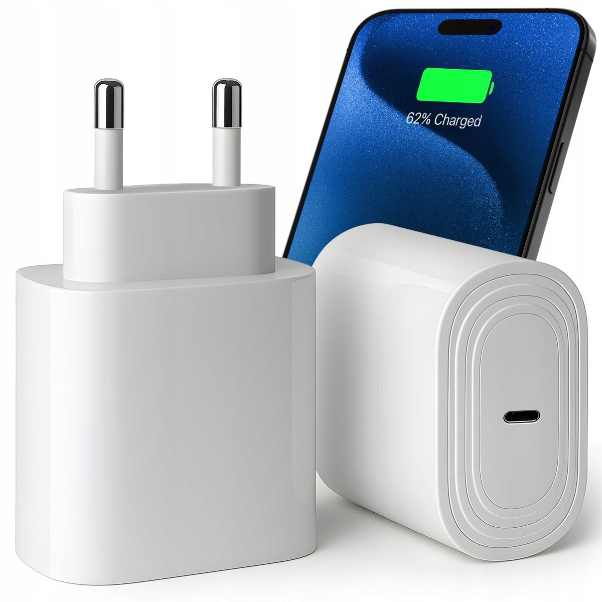 SZYBKA ŁADOWARKA SIECIOWA DO TEL. APPLE IPHONE KOSTKA USB-C ZASILACZ 20W
