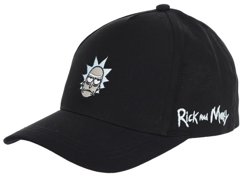 Czapka z daszkiem, kolor czarny, bawełna, Rick and Morty, rozmiar 56 cm