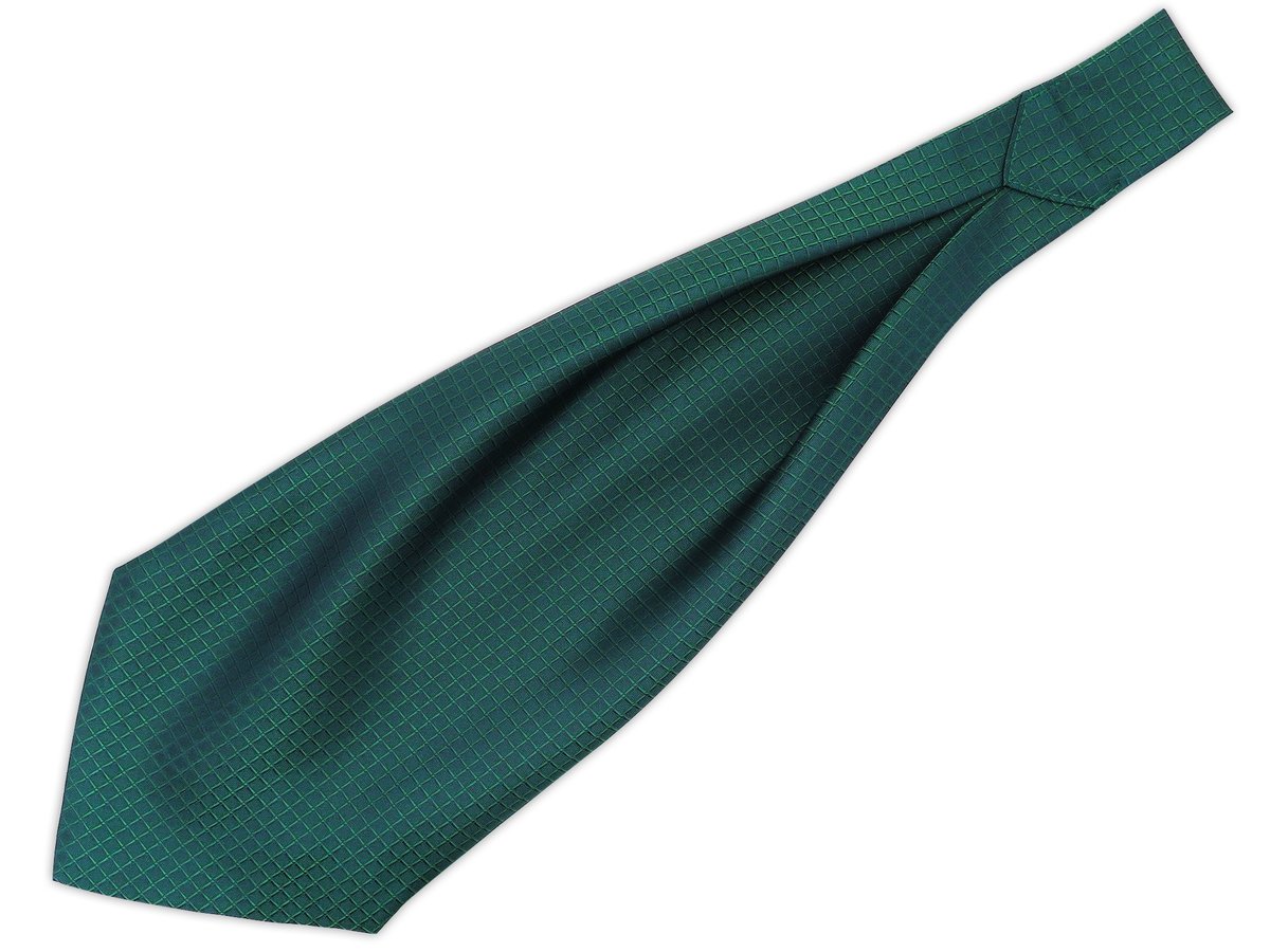 Zielony fular - kratka F219
