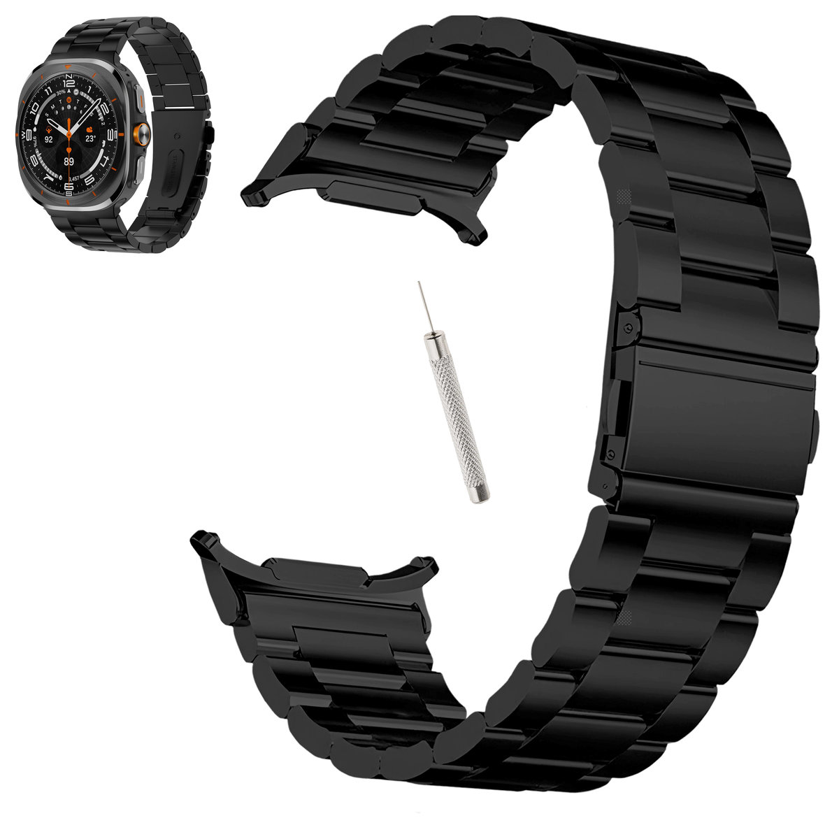 Bransoleta do Samsung Galaxy Watch Ultra 47mm pasek do zegarka smartwatch (Czarna)