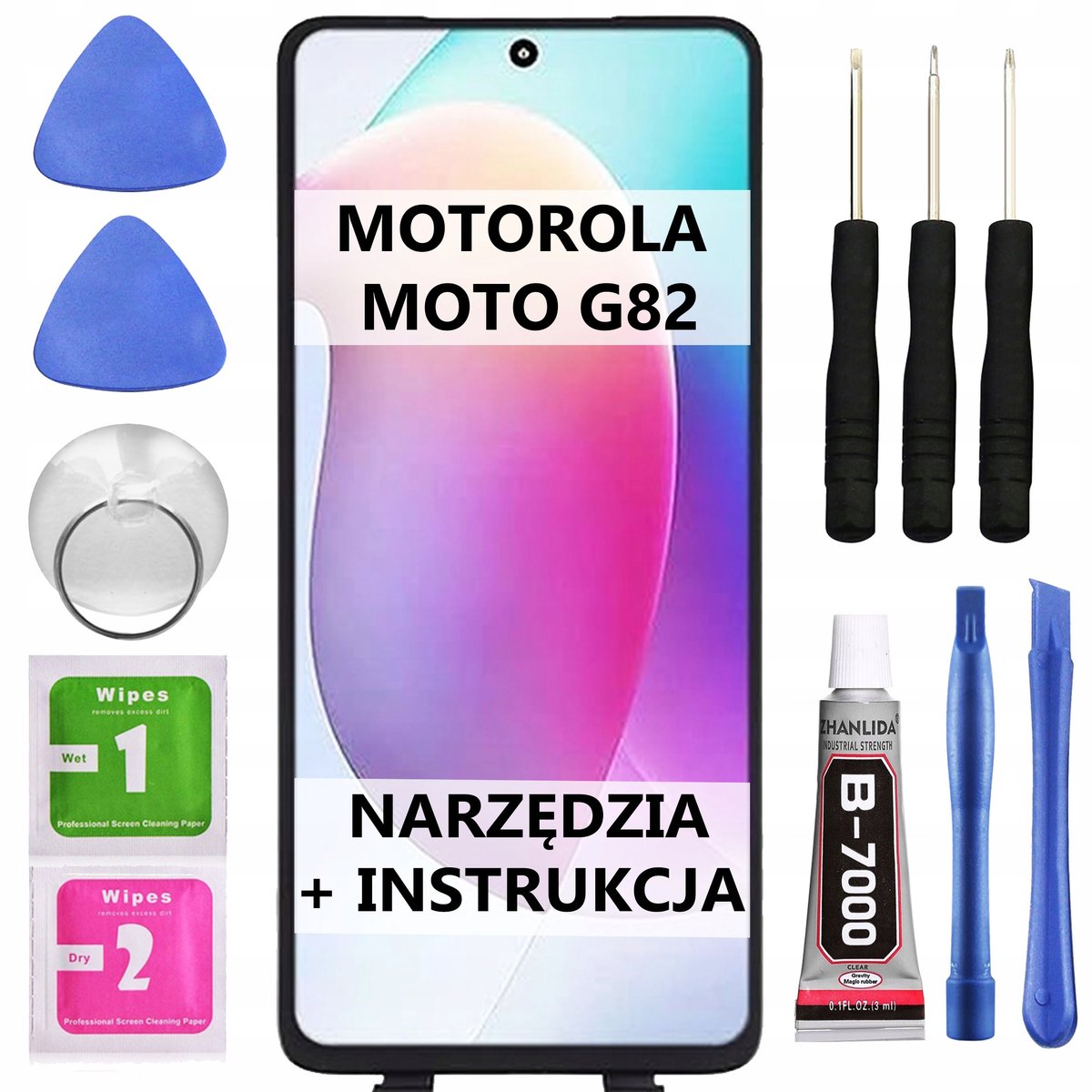 SERVICE PACK WYŚWIETLACZ DO MOTOROLA MOTO G82 XT2225