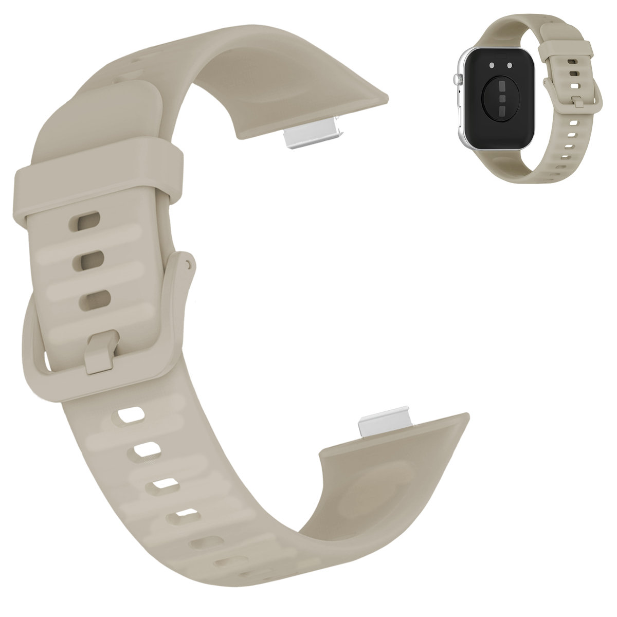 Pasek do Huawei Watch Fit 3 opaska do zegarka smartwatch mocna sportowa (Beżowa)