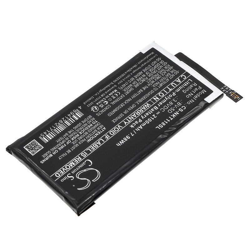 Nokia 800 Tough / BV-5D 2100mAh 7.98Wh Li-Polymer 3.8V (Cameron Sino)