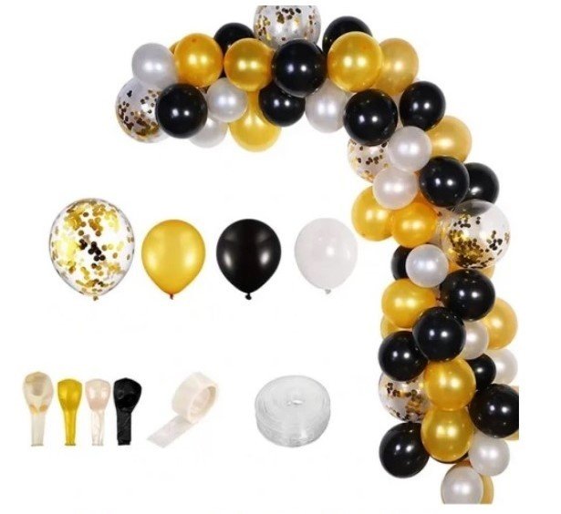 BALONY NA URODZINY ZESTAW BALONÓW MIX 100SZT ŚLUB PARTY