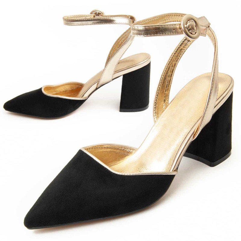 Montevita Buty Na Obcasie Selina77 Czarny
