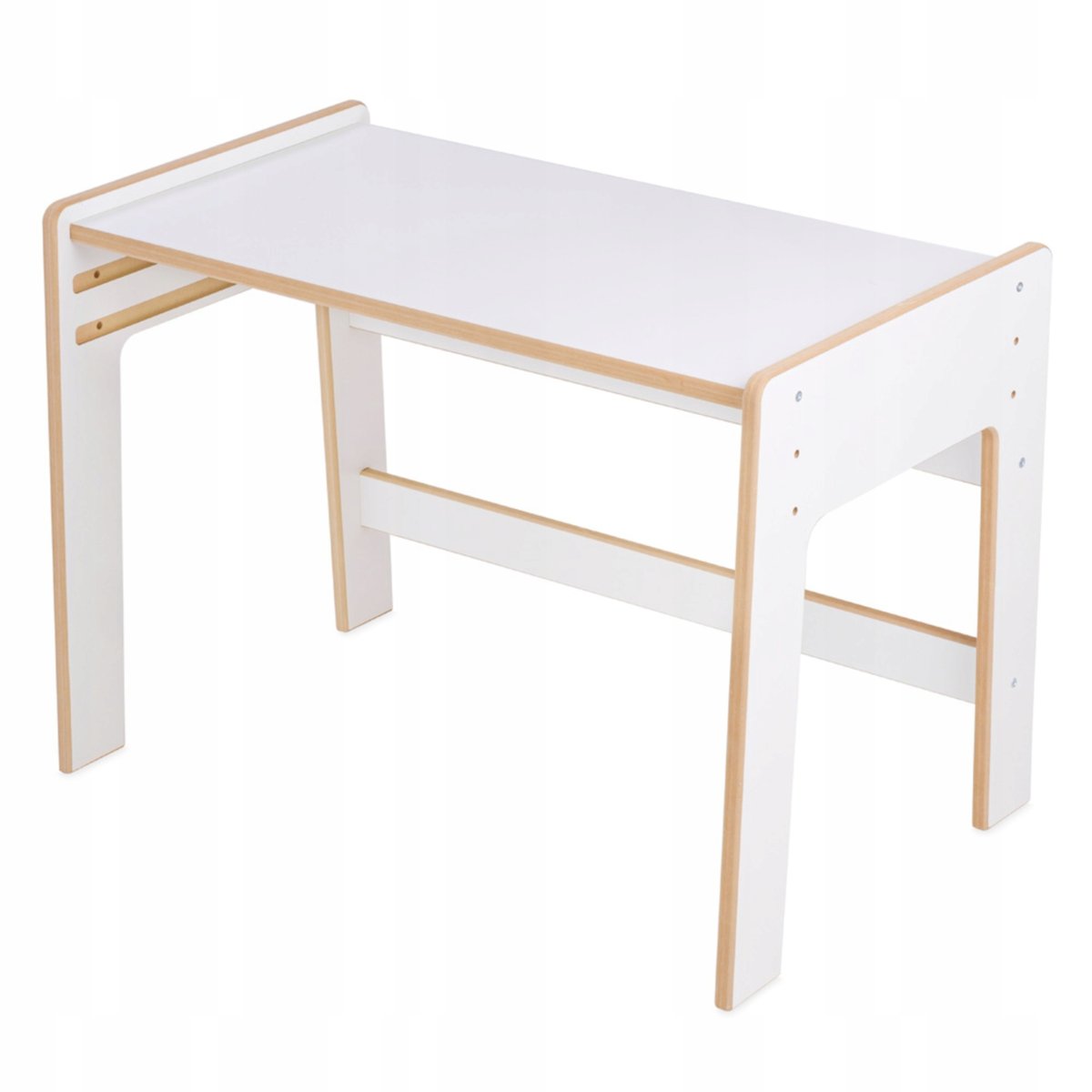 Stolik dla Dzieci Biurko Regulowane Stół Dziecięcy Montessori Biały MISIOO