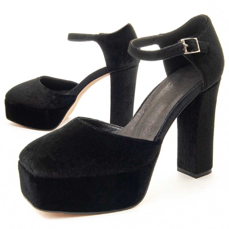 Montevita Buty Na Obcasie Salonnt5 Czarny
