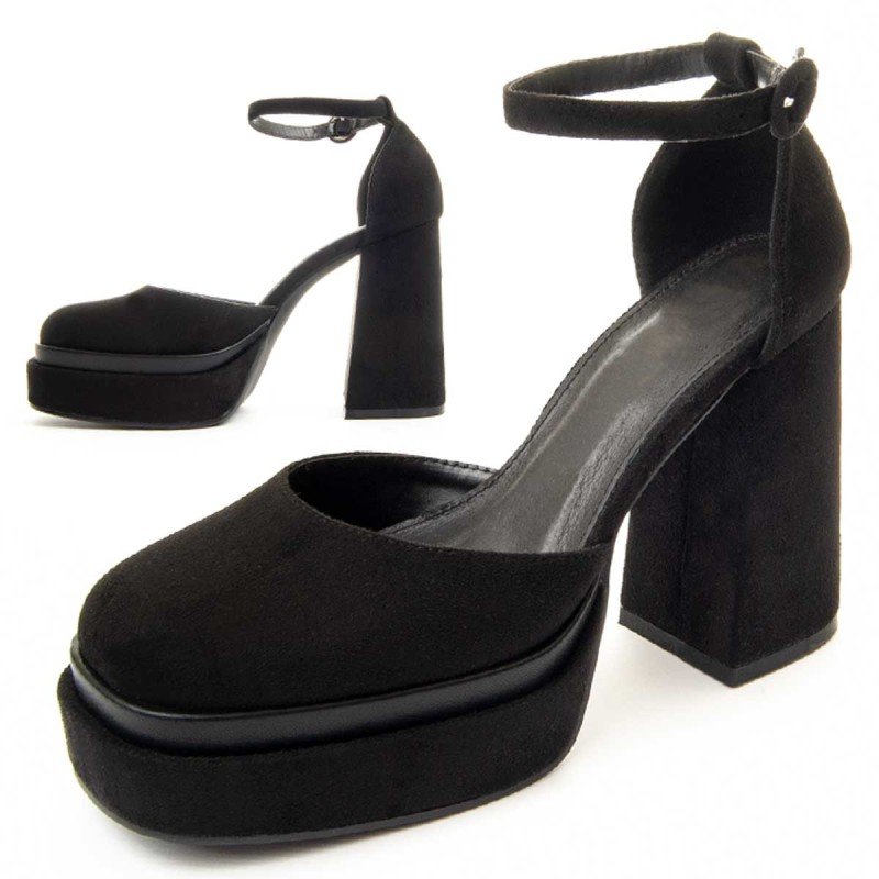 Montevita Buty Na Obcasie Salonnt8 Czarny
