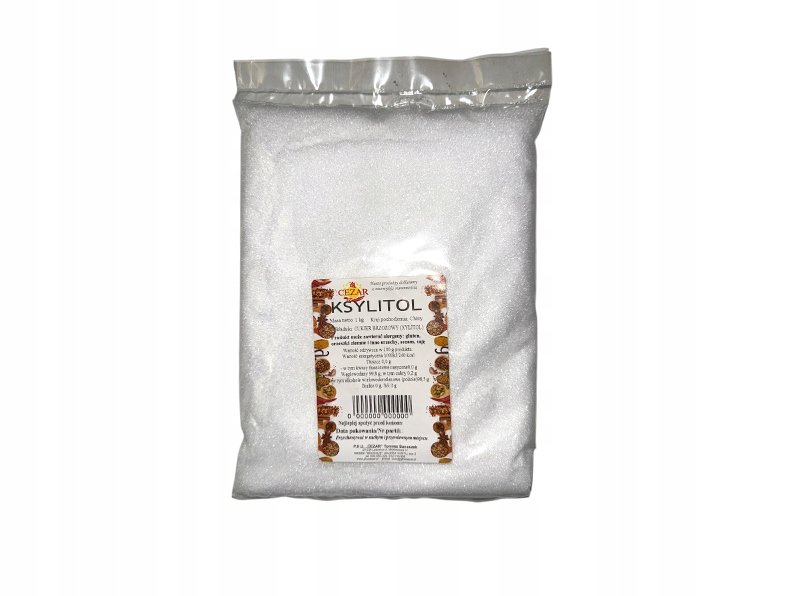 KSYLITOL 1KG NATURALNY czysty słodzik Xylitol CEZAR wysoka jakość
