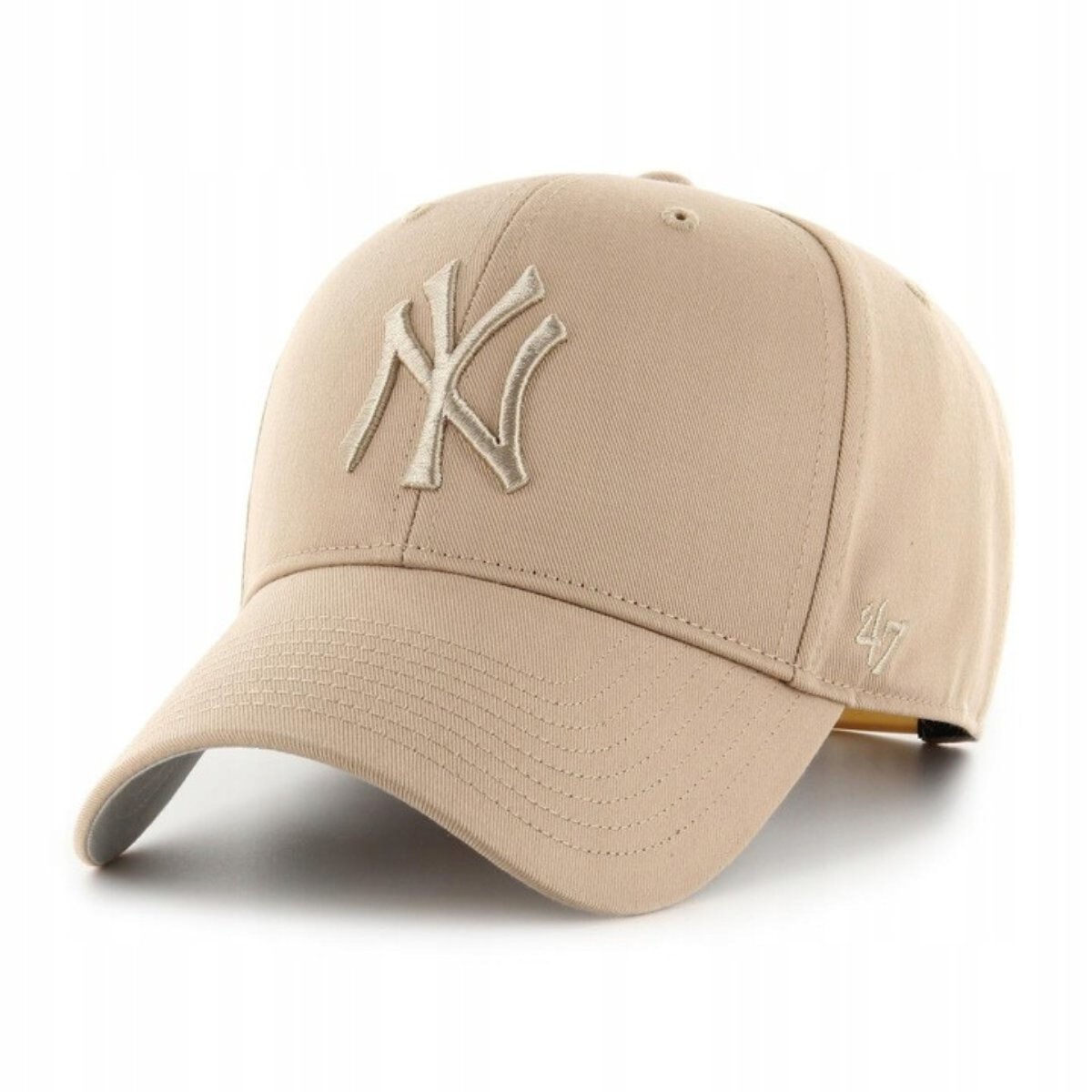 Czapka z daszkiem dziecięca 47 Brand MLB NY New York Yankees MVP Raised Khaki - B-RAC17CTP-KHA-KIDS