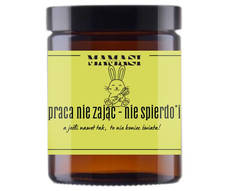 Praca Nie Zając Świeca Sojowa Zapachowa 180Ml Urodziny, Imieniny