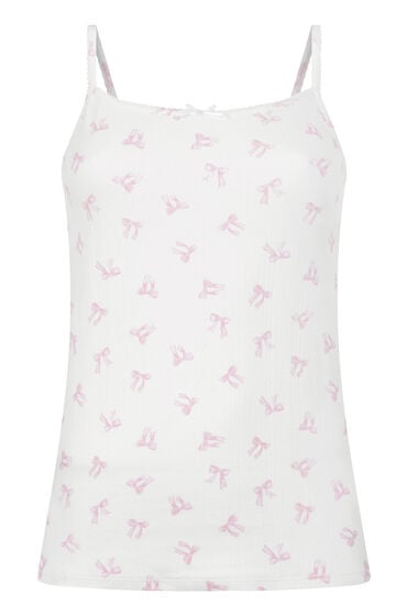 Hunkemöller Top na ramiączkach Pointelle Biały