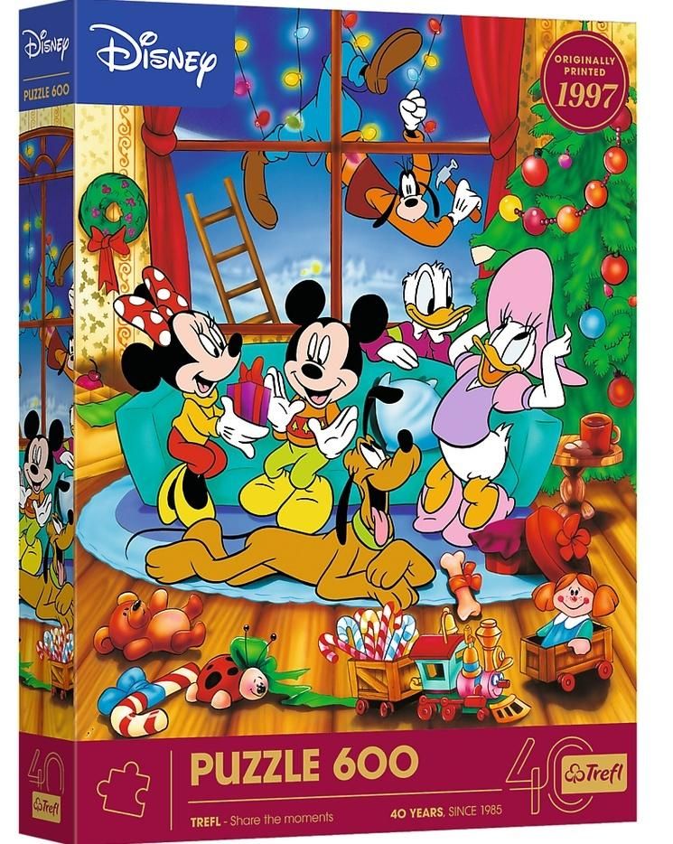 Puzzle 600 Myszka Miki i Przyjaciele Święta Disney Trefl - puzzle