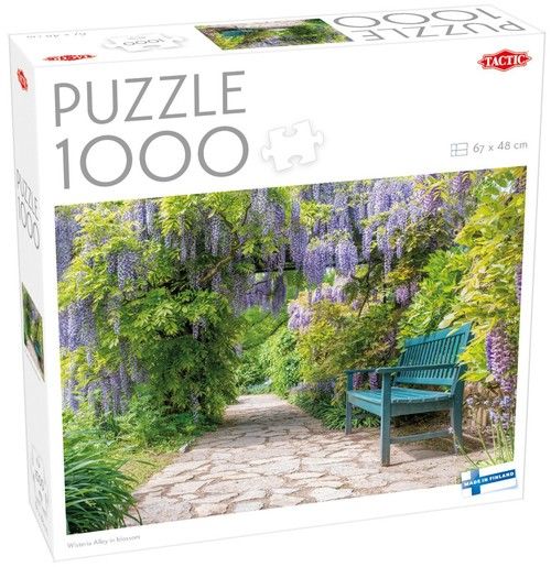 Puzzle 1000 Wisteria Alley in blossom Tactic - puzzle