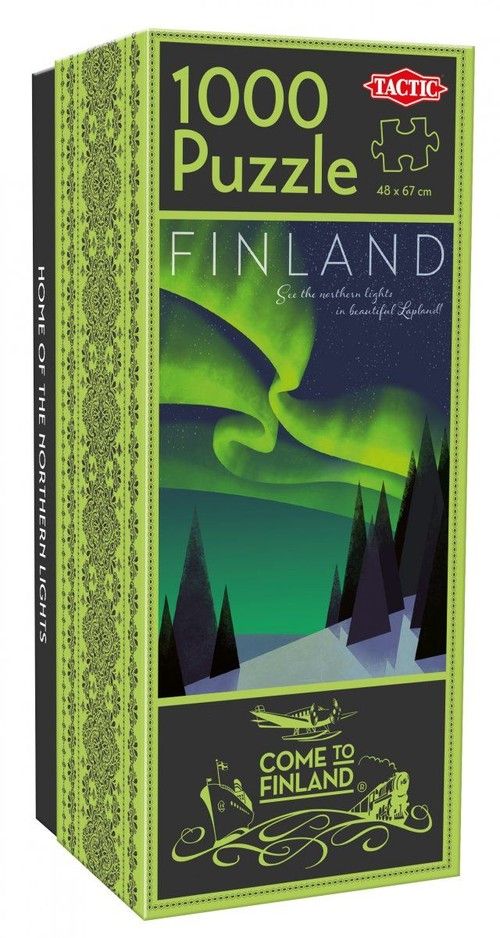 Puzzle 1000 Northern Lights Come to Finland Tactic - puzzle