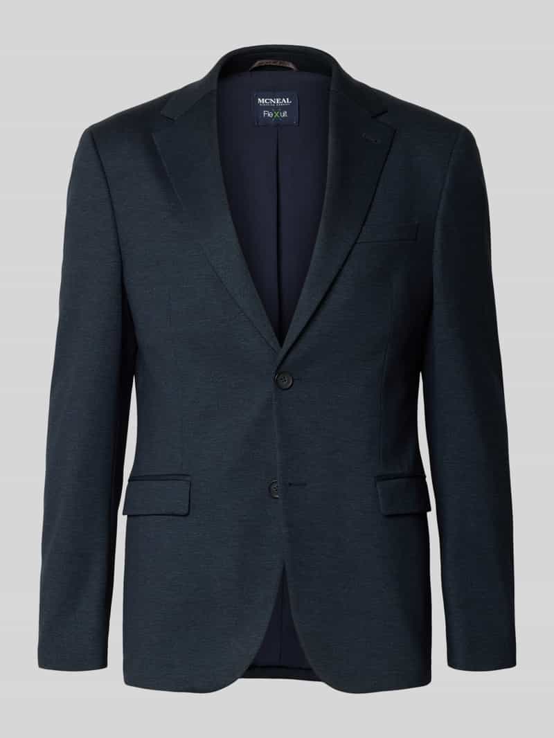 Marynarka garniturowa o kroju slim fit z dodatkiem wiskozy