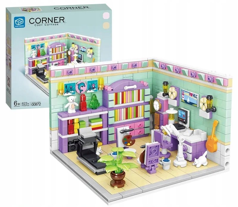 Zestaw kreatywny mini klocki dla dziewczyn 639 elementów Gabinet 00872