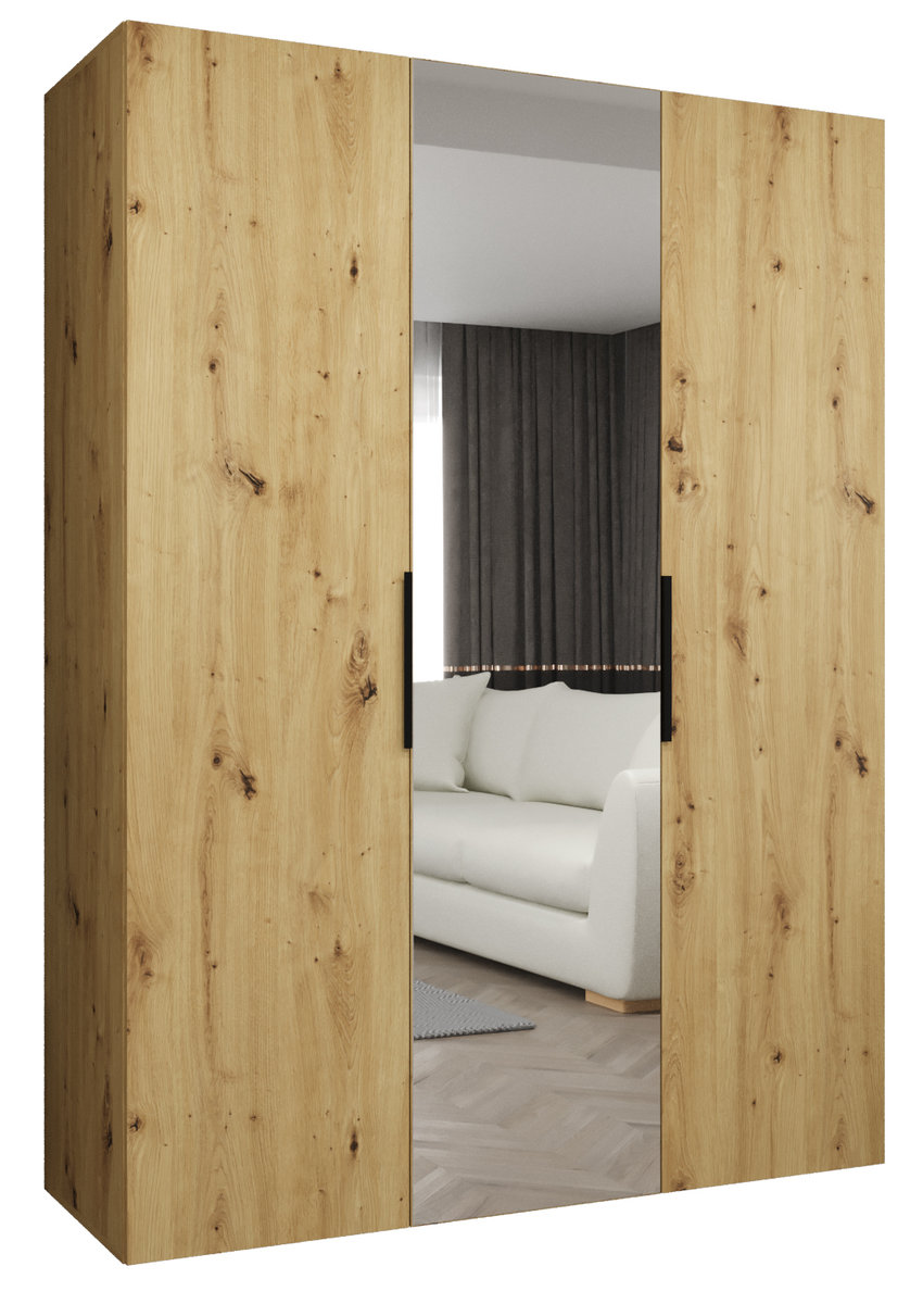 Szafa uchylna otwierana MARBELLA 2 150 wys. 202 cm Artisan + u. Czarny