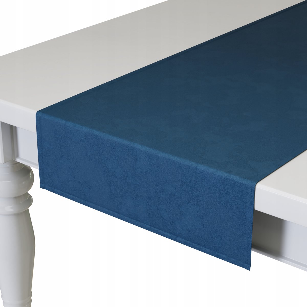 Bieżnik gotowy welurowy 40x140 obrus welur velvet gładkie do salonu granat