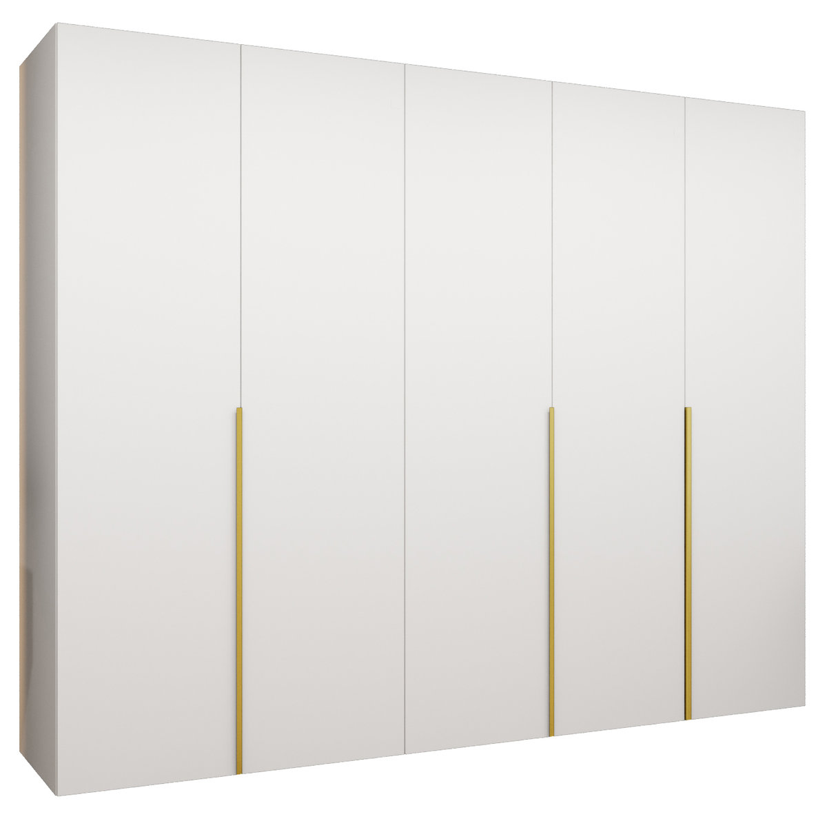 Szafa uchylna otwierana ALICANTE 1 250 wys. 202 cm Biały + u. Złoty