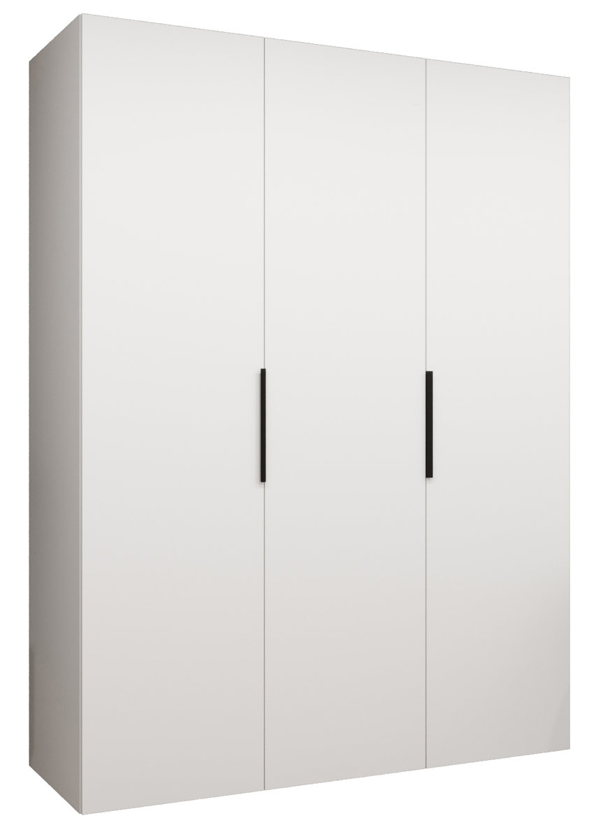 Szafa uchylna otwierana MARBELLA 1 150 wys. 202 cm Biały + u. Czarny