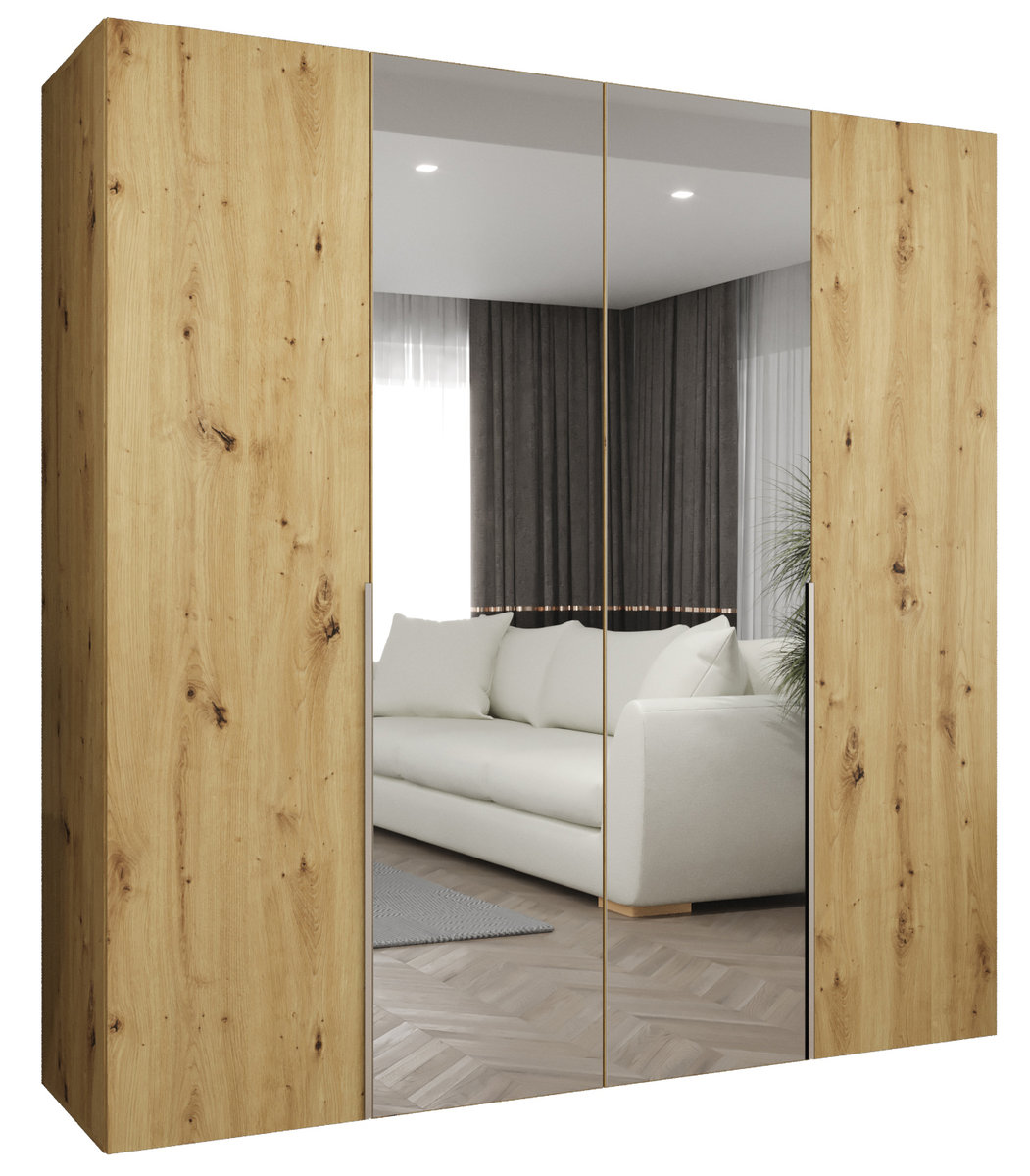 Szafa uchylna otwierana ALICANTE 2 200 wys. 202 cm Artisan + u. Czarny