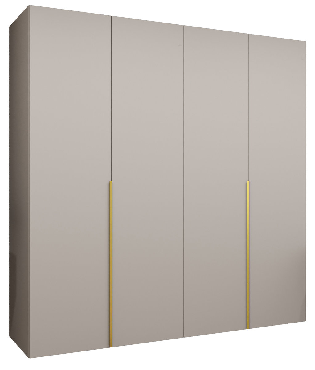 Szafa uchylna otwierana ALICANTE 1 200 wys. 202 cm Kaszmir + u. Złoty