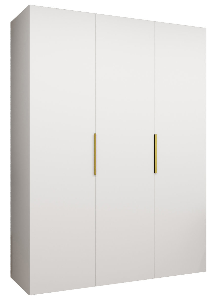 Szafa uchylna otwierana MARBELLA 1 150 wys. 202 cm Biały + u. Złoty